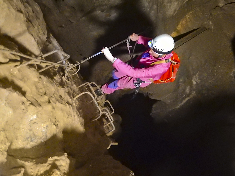Grotte de la Mescla : tournage du film « L’eau sous la montagne »