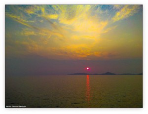 Coucher de soleil sur les îles du Frioul