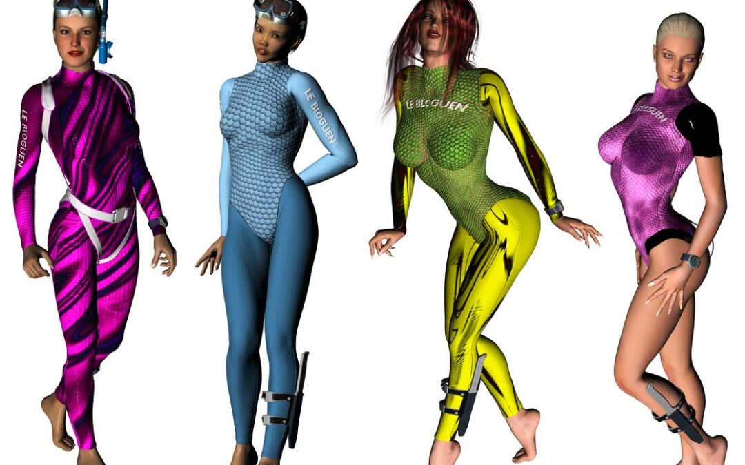 Daz Studio : Nouvelles combinaisons de plongee