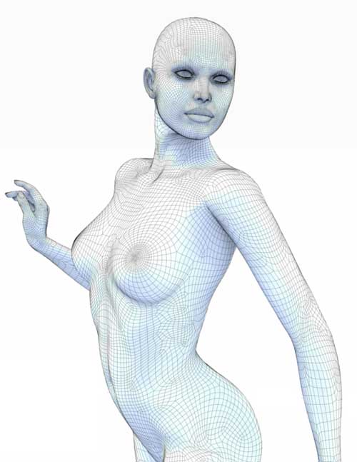 La peau de Daz Studio - 3D - modèle, profondeur, stéréo