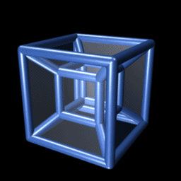 Tesseract et hypercubes - Graphisme - couleurs, création, graphique