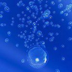 Bryce 7 : des particules élémentaires - 3D - texture, rotation, stéréo