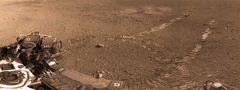 Curiosity premières traces sur Mars