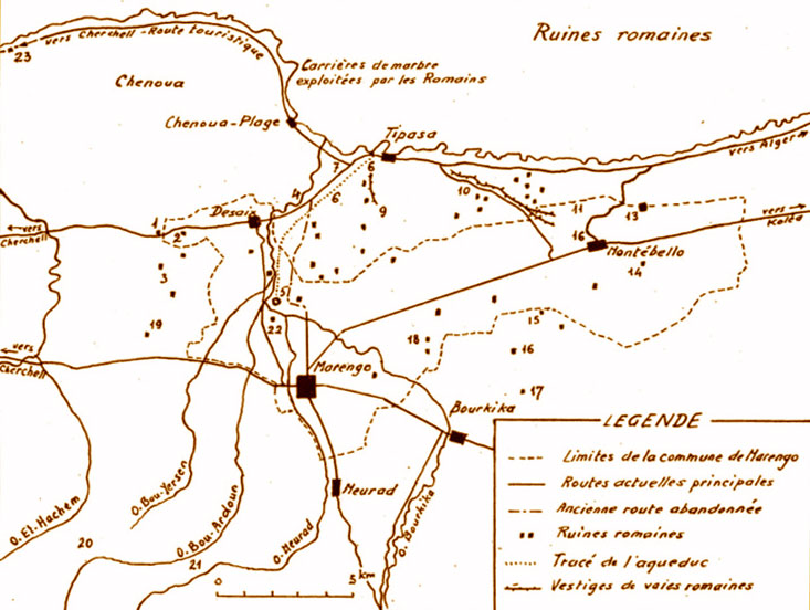 Tipaza. Plan du site Tipaza-plan