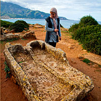 Algérie : les thermes romains de Tipaza - Algérie - composition, moment, forme