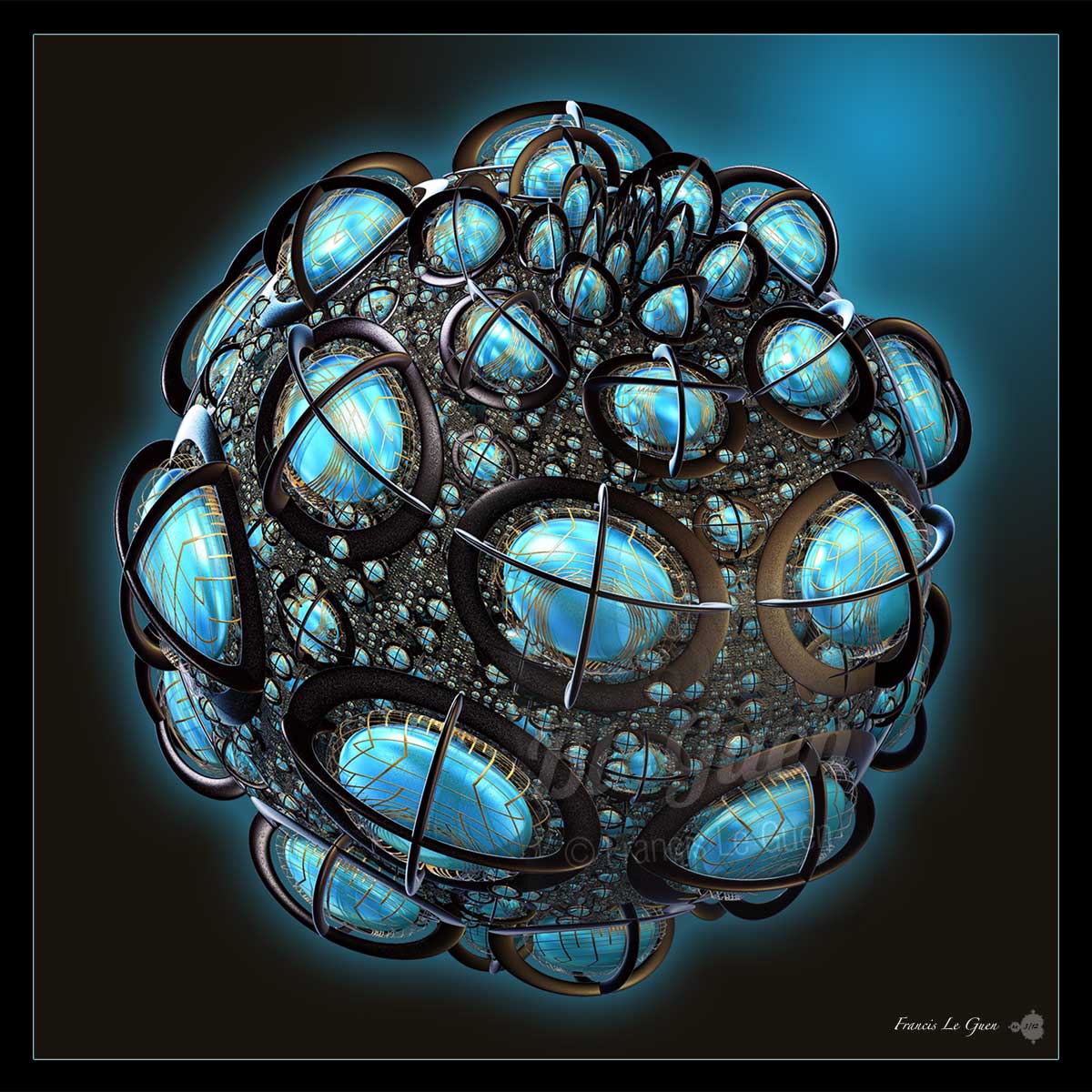 Exporter les fractales Incendia - 3D - maillage, lumière, surface