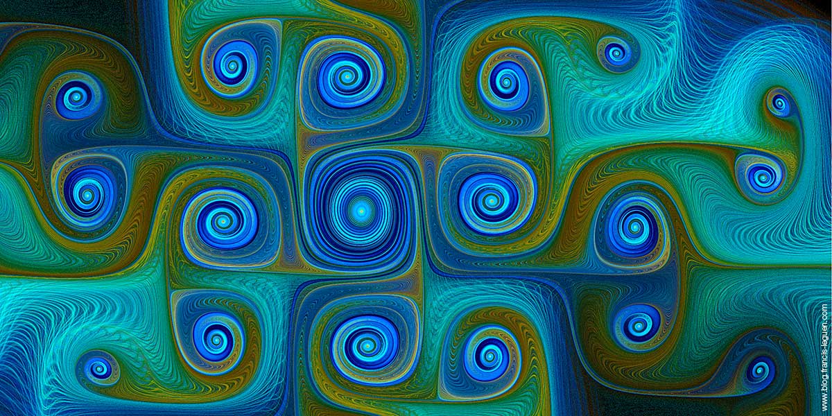 Effet gnarl dans Apophysis gnarl-bleu