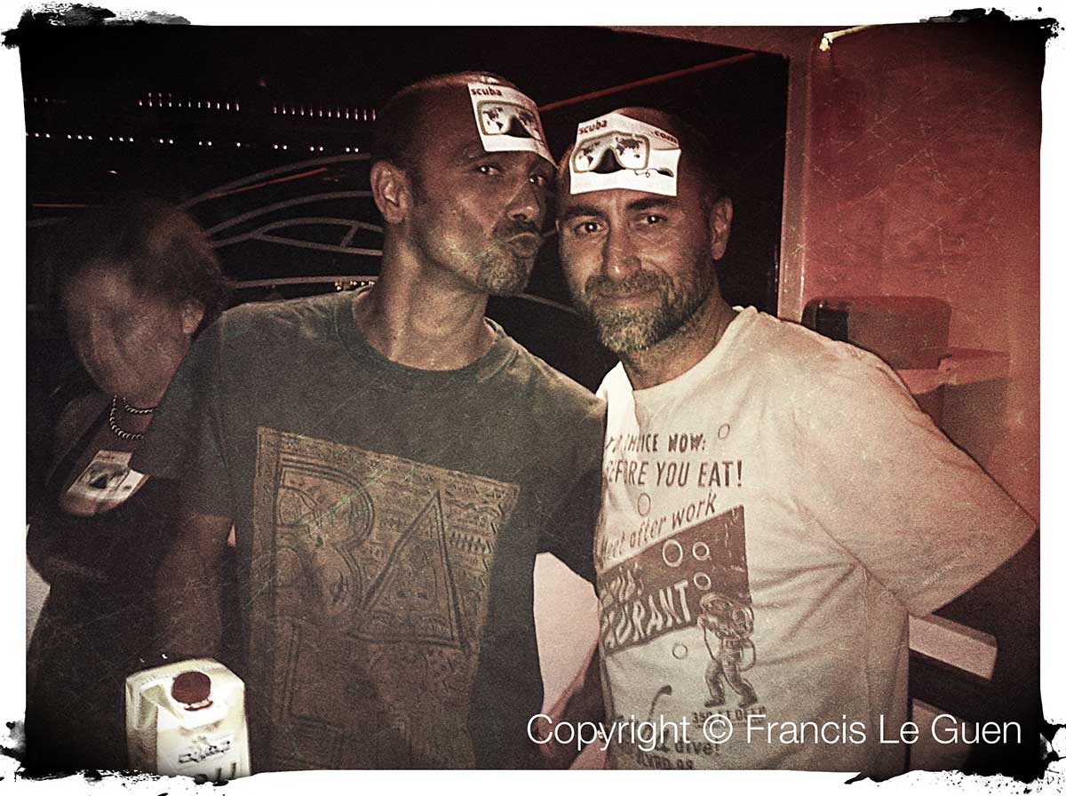 Bruno Monbeig et Serge Kalamian. Exocet Diving Attitude plongée Egypte kalamian