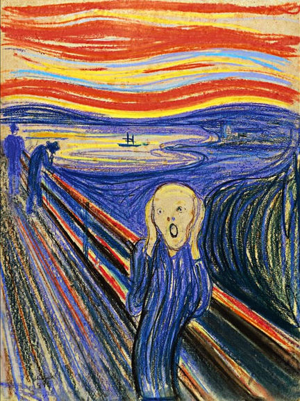 Fractales : les couleurs d'Edvard Munch - Boutique fractale - décoration, impression, art contemporain