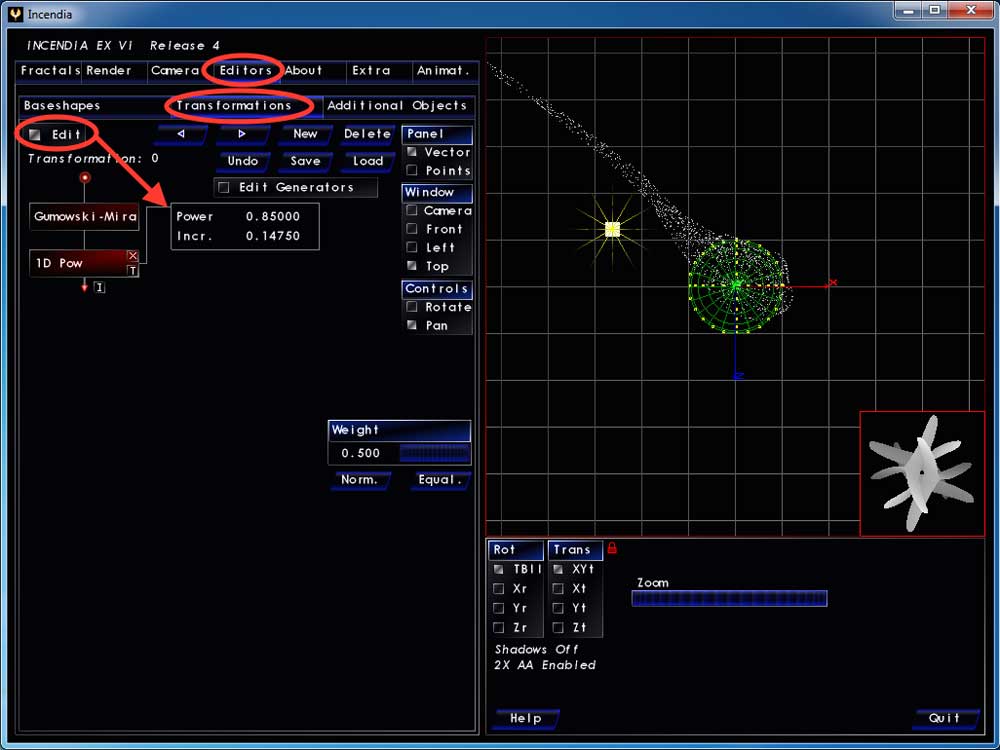 Incendia : l'interface "Blocks" 3 Incendia