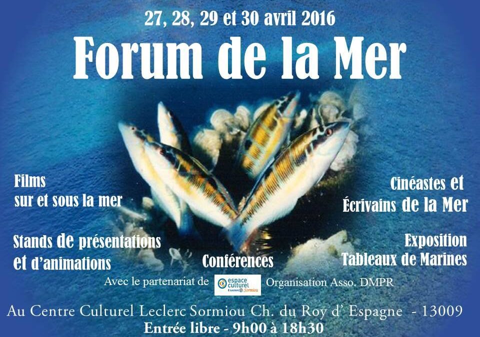 Forum de la mer de Marseille : conférences et dédicaces