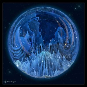 Fractales : de glace, d'eau et de terre - Fractales - courbes, organique, détails