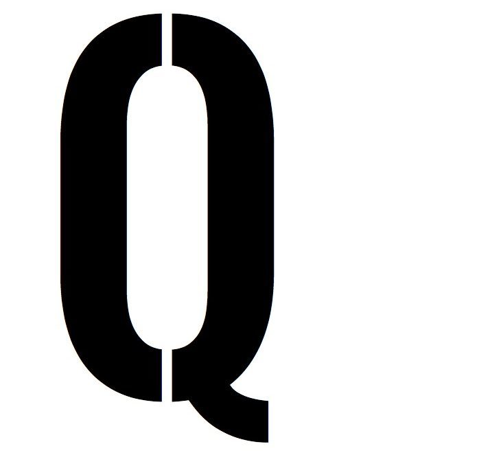 Boucher le trou du Q ? Le retour de la police stencil