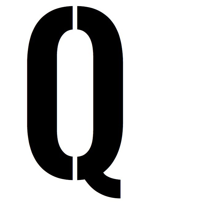 Boucher le trou du Q ? Le retour de la police stencil - Graphisme - design, création, graphique
