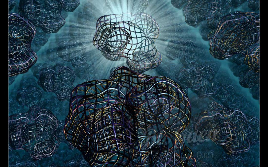 Résilles fractales dans Mandelbulb3D