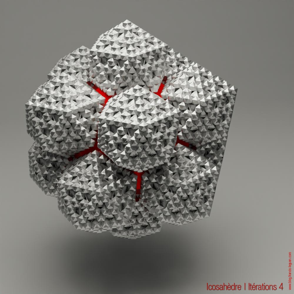 Itérations : dans Blender aussi... - 3D - volume, maillage, surface