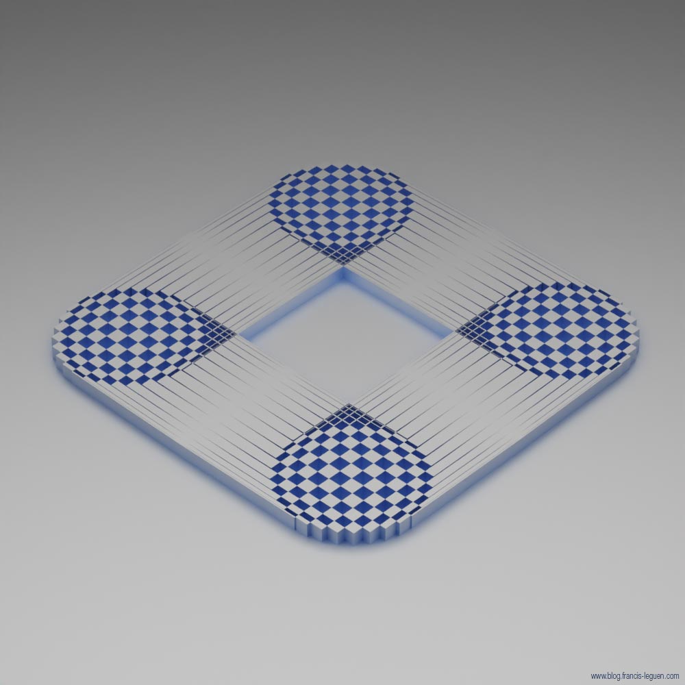 Itérations : dans Blender aussi... - 3D - volume, maillage, surface