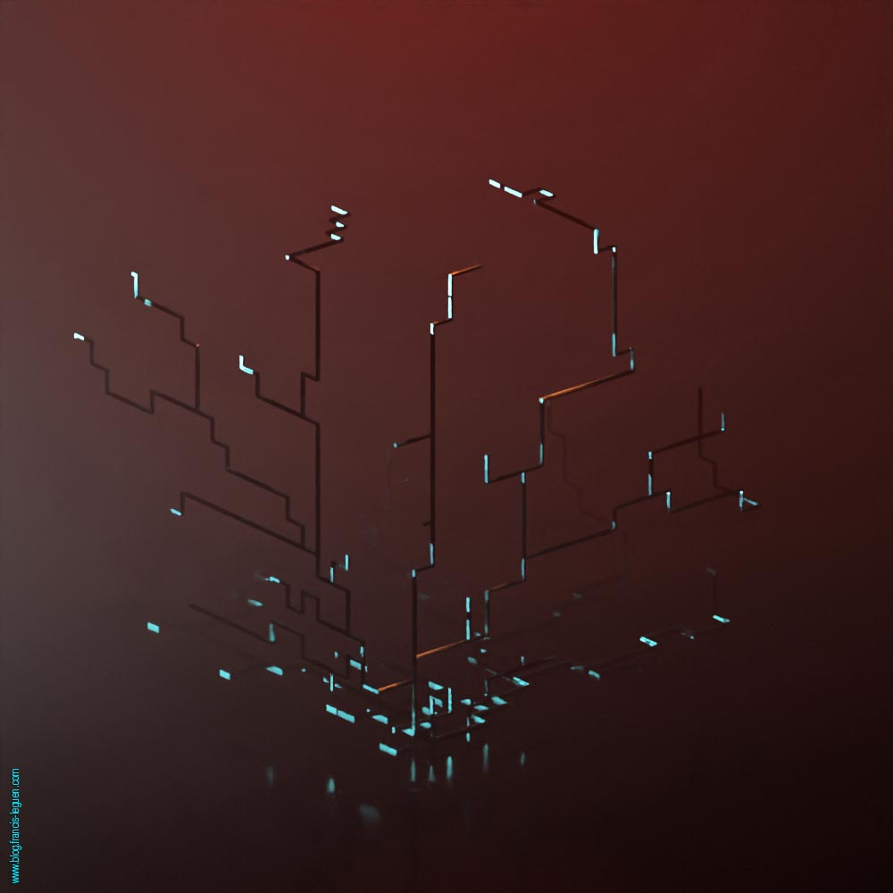 Fractales : des figures de Lichtenberg avec Blender ! - 3D - 3D, modèle, surface
