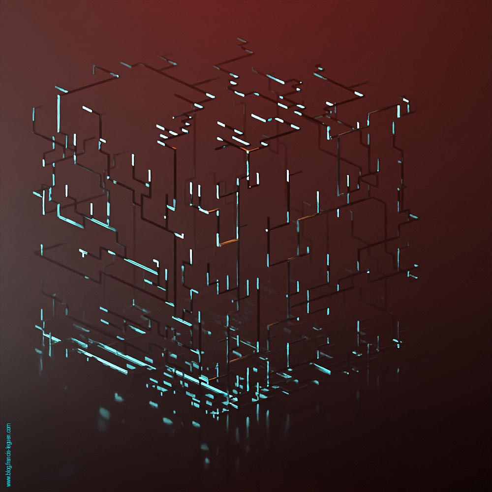Fractales : des figures de Lichtenberg avec Blender ! - 3D - 3D, modèle, surface