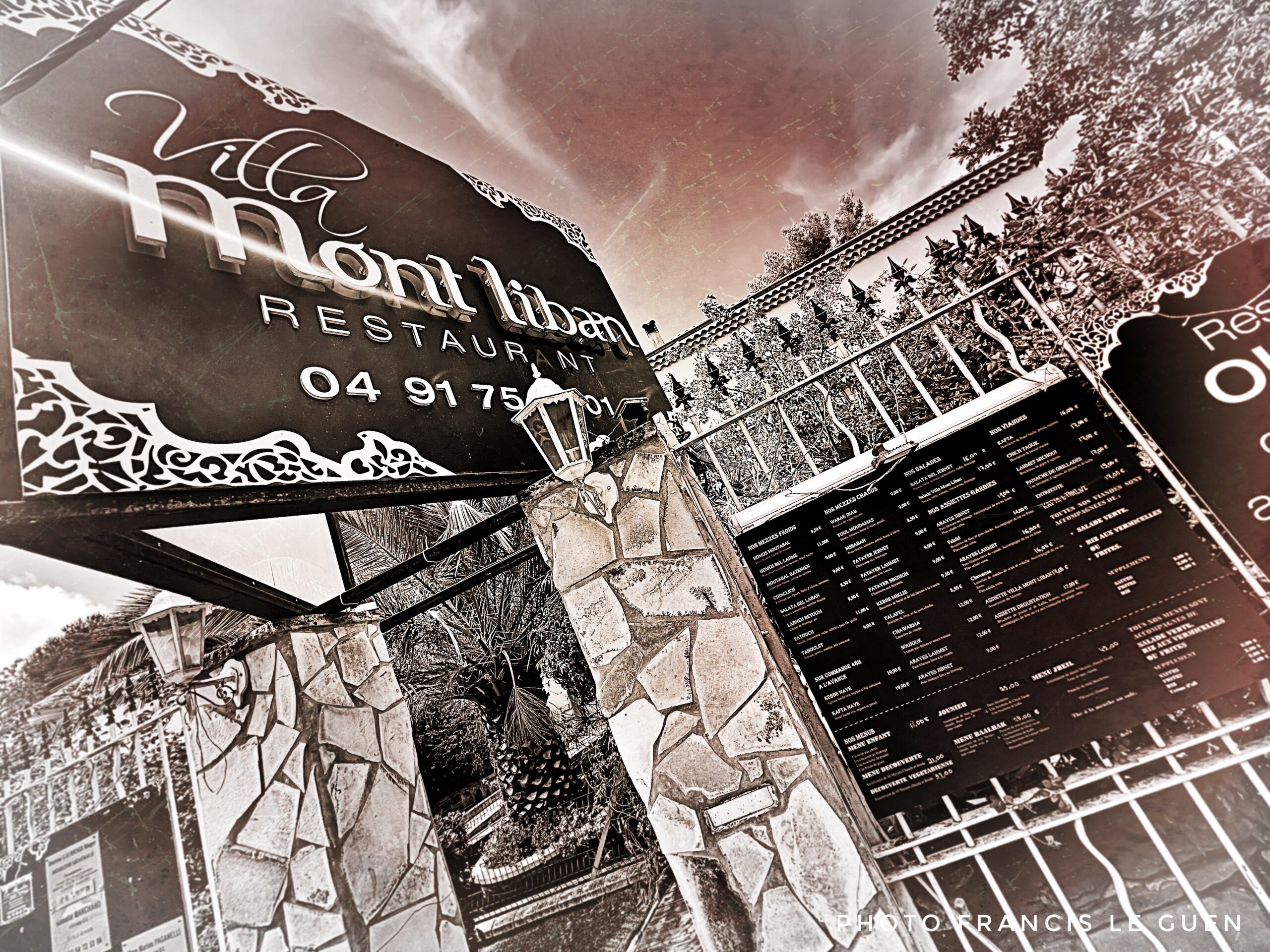 Villa Mont Liban - Restaurant - Marseille - architecture, Notre-Dame, corniche