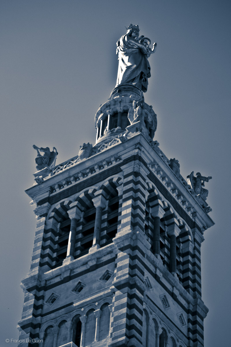 Notre Dame de la Garde - Marseille - Marseille - Marseille, Méditerranée, panier