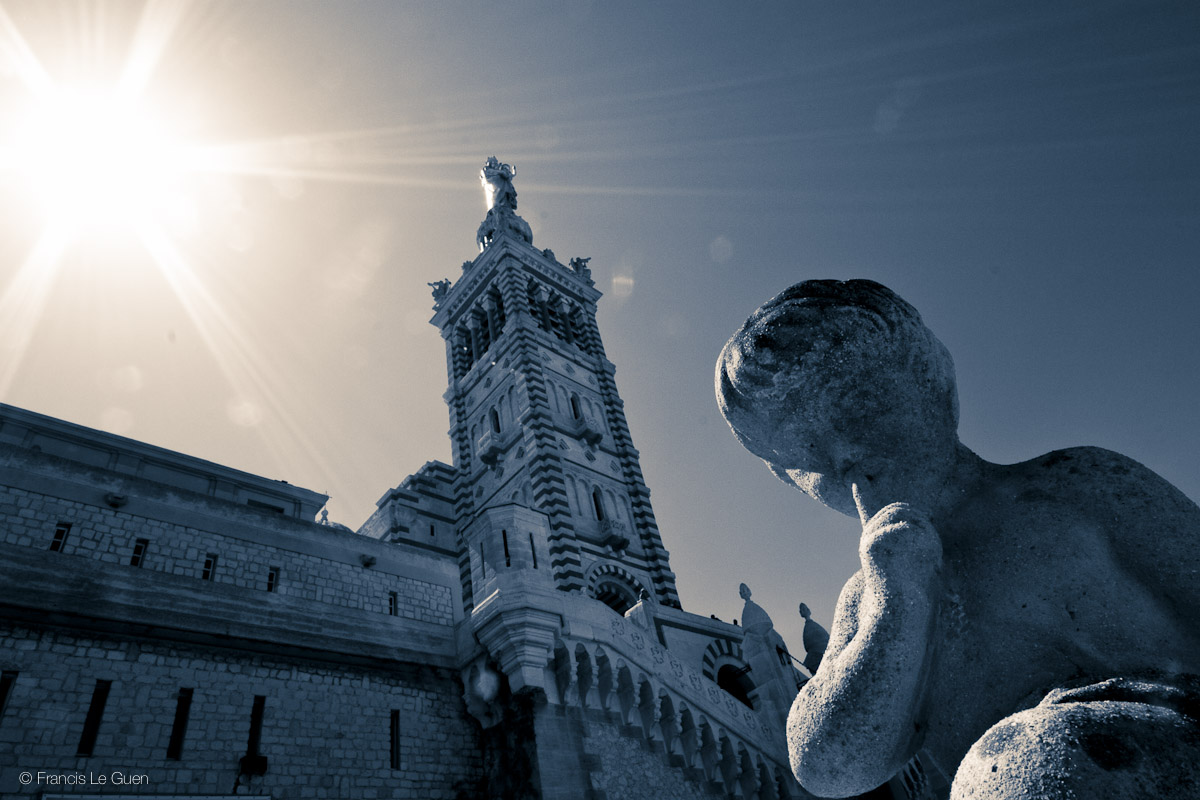 Notre Dame de la Garde - Marseille - Marseille - Marseille, Méditerranée, panier