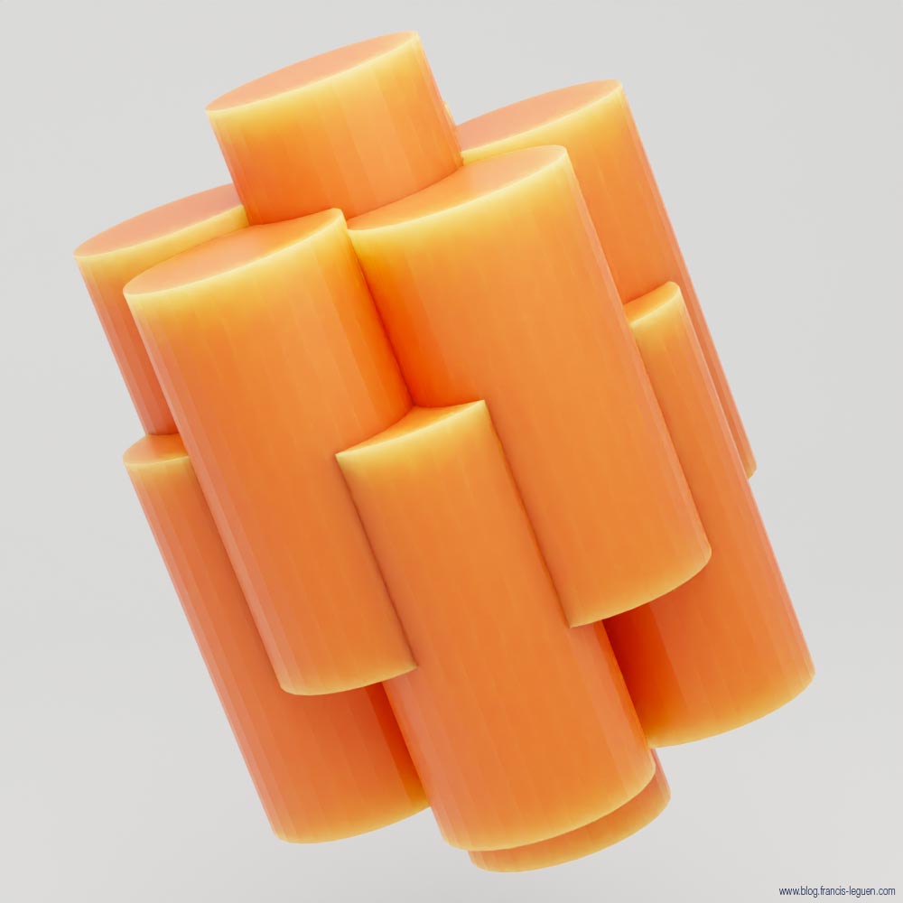 Itérations : dans Blender aussi... - 3D - volume, maillage, surface