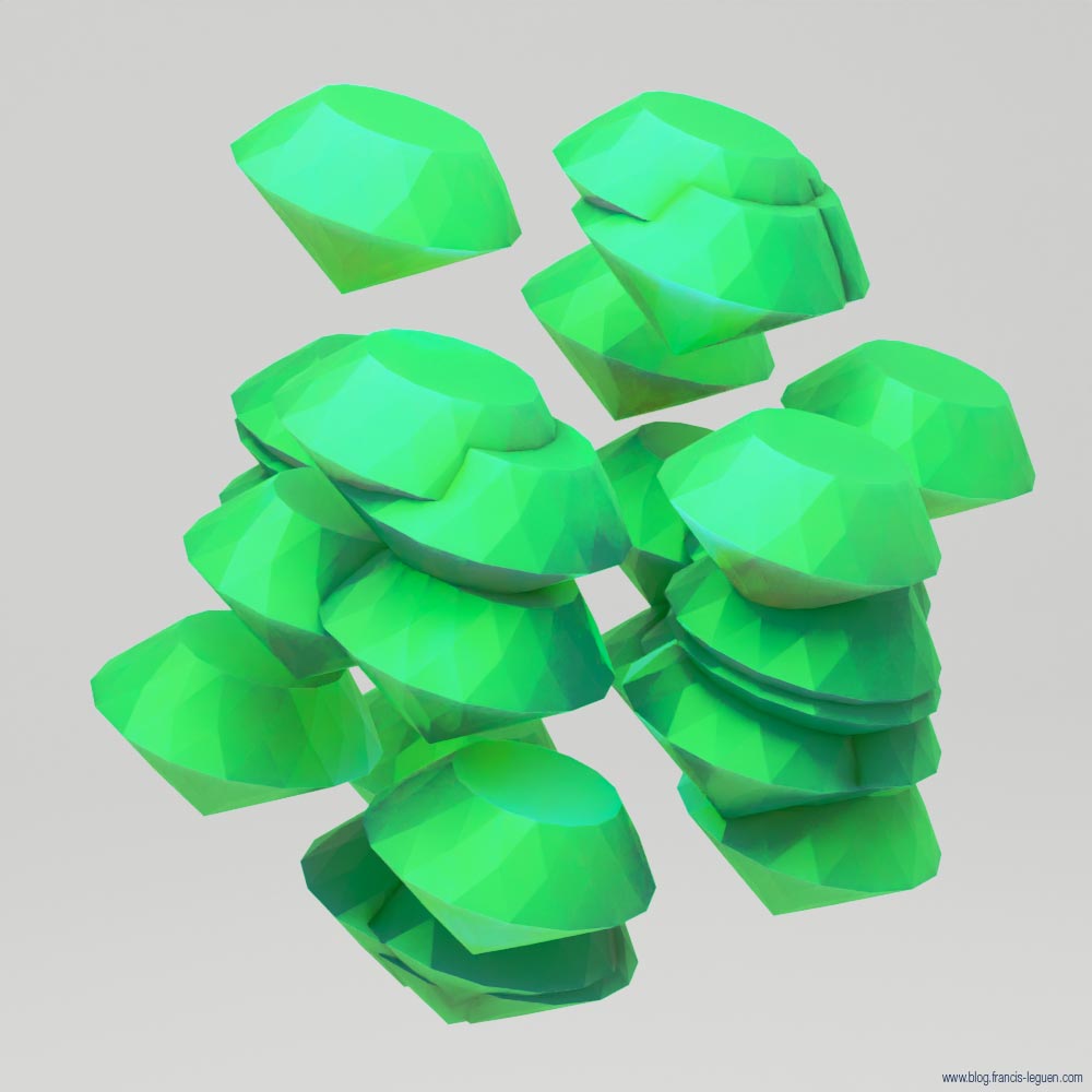 Itérations : dans Blender aussi... - 3D - volume, maillage, surface