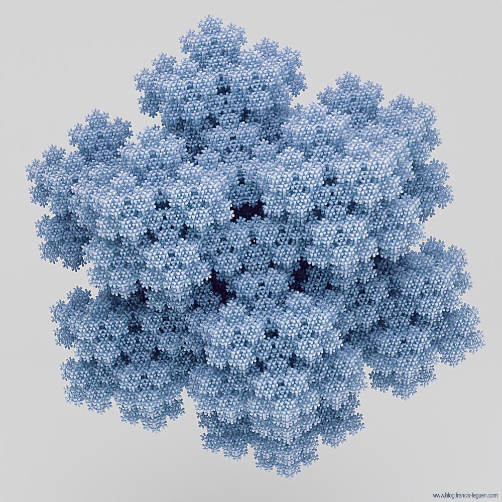 Itérations : dans Blender aussi... - 3D - volume, maillage, surface