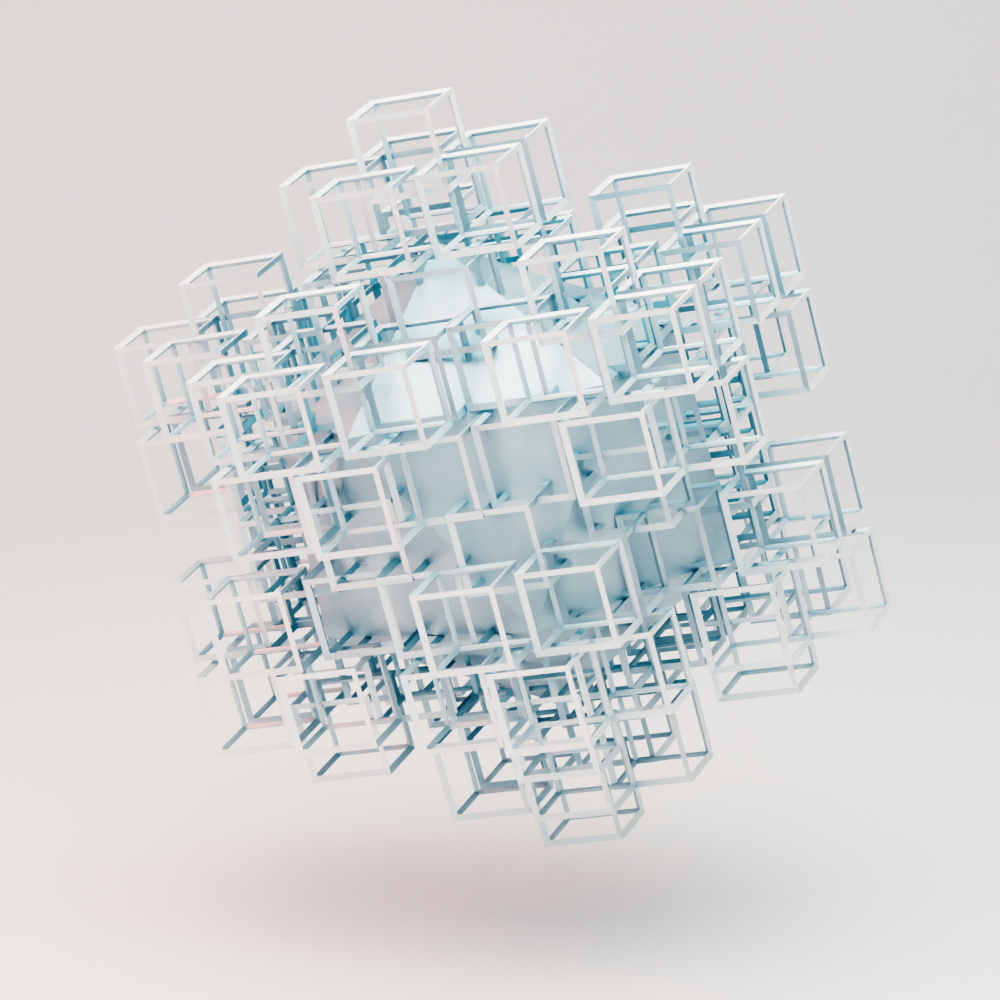 Itérations : dans Blender aussi... - 3D - volume, maillage, surface