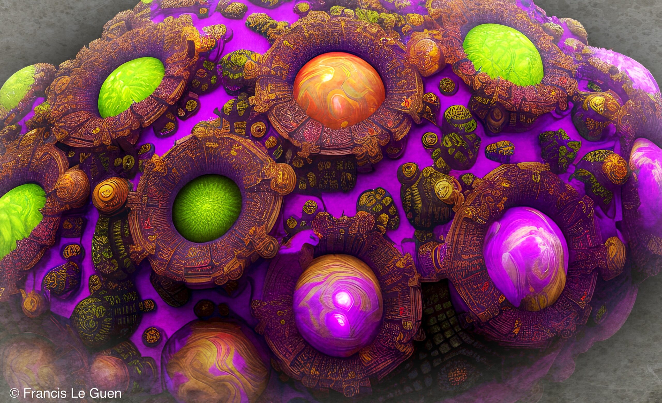 Générer des fractales avec l'intelligence artificielle ! - Boutique fractale - art mural, collection, coloré