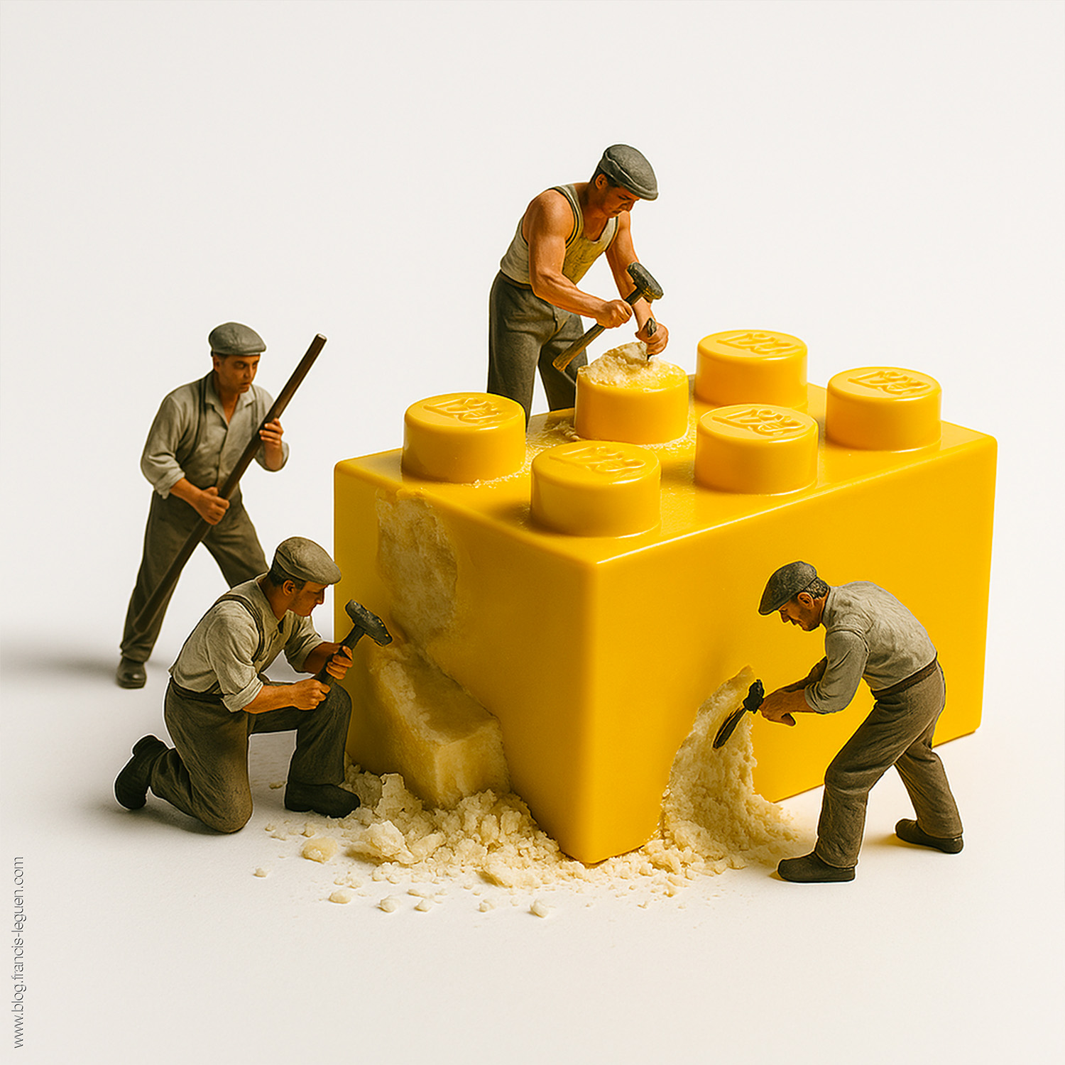 Tous Lego dans Blender - 3D - maillage, texture, rotation