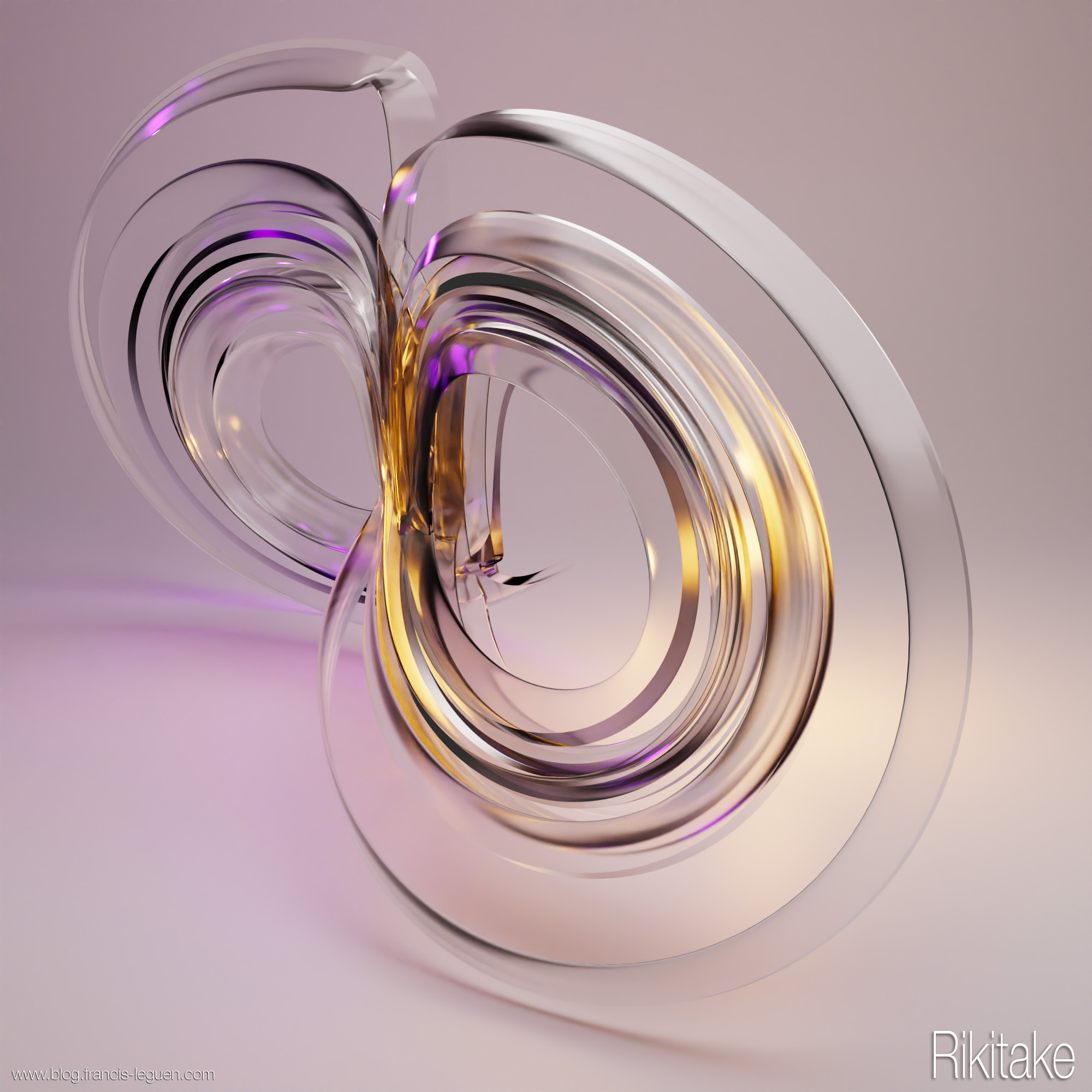 Des attracteurs étranges en 3D dans Blender - 3D - rendu, perspective, espace
