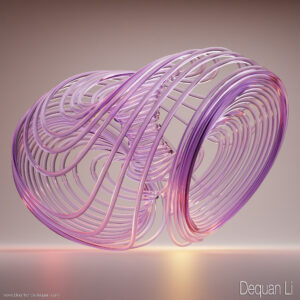 Des attracteurs étranges en 3D dans Blender - 3D - rendu, perspective, espace