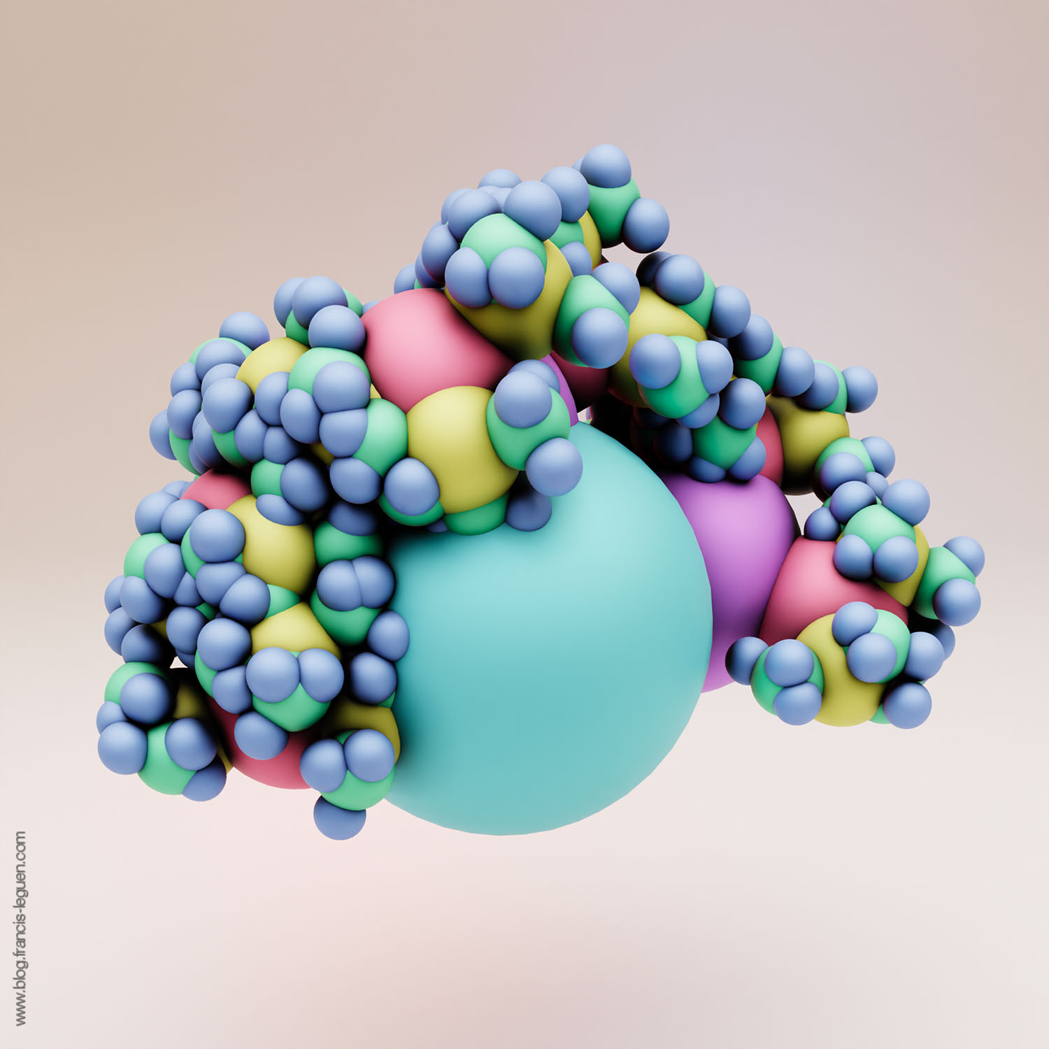 Fractales : des arbres de Pythagore avec Blender - 3D - profondeur, perspective, lumière