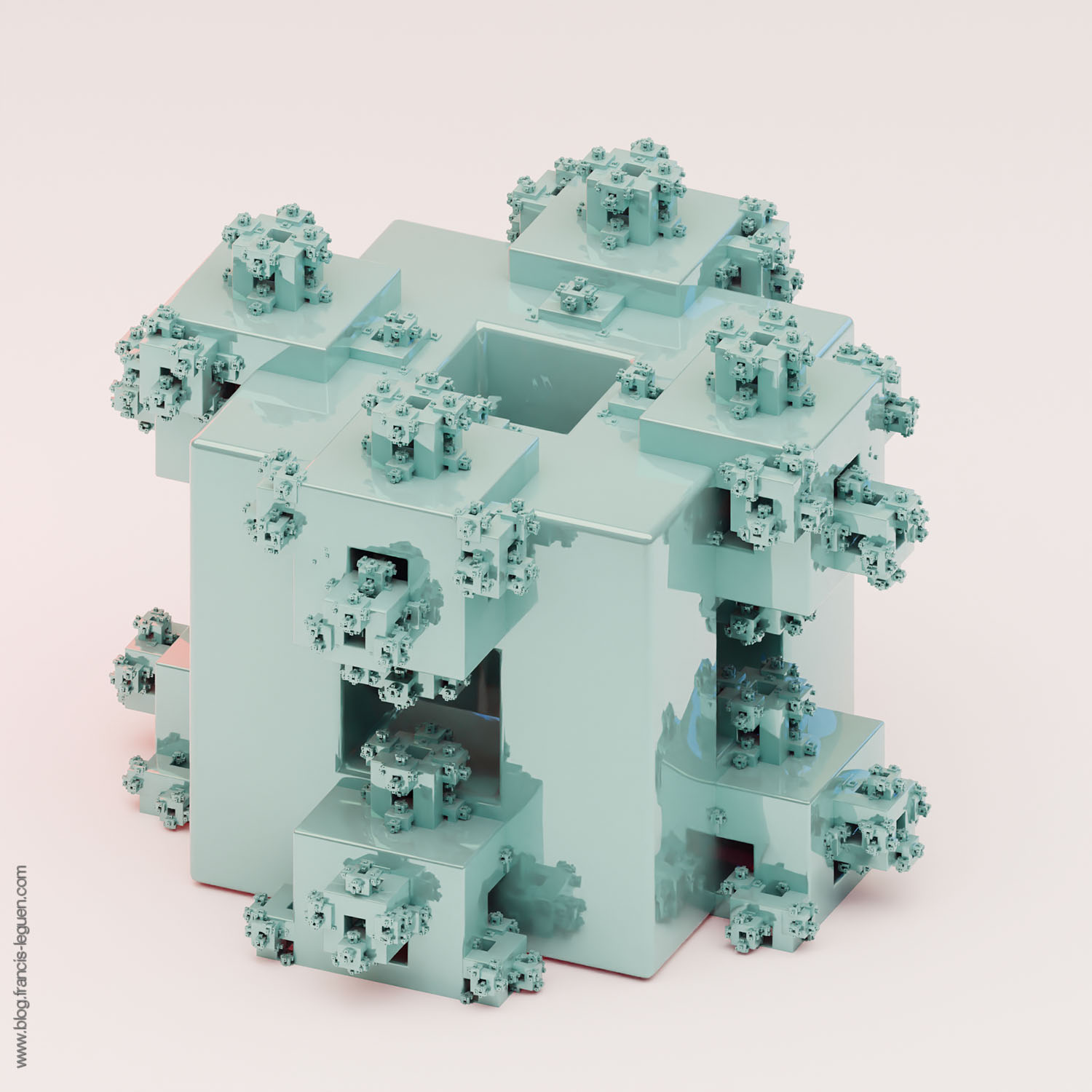Fractales : des arbres de Pythagore avec Blender - 3D - profondeur, perspective, lumière