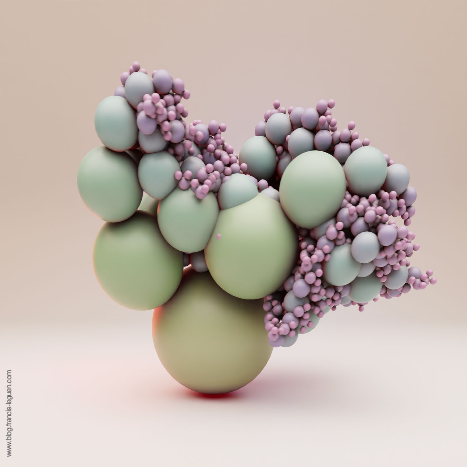 Fractales : des arbres de Pythagore avec Blender - 3D - profondeur, perspective, lumière