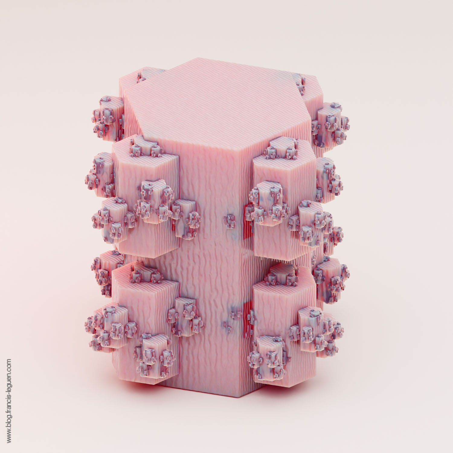 Fractales : des arbres de Pythagore avec Blender - 3D - profondeur, perspective, lumière
