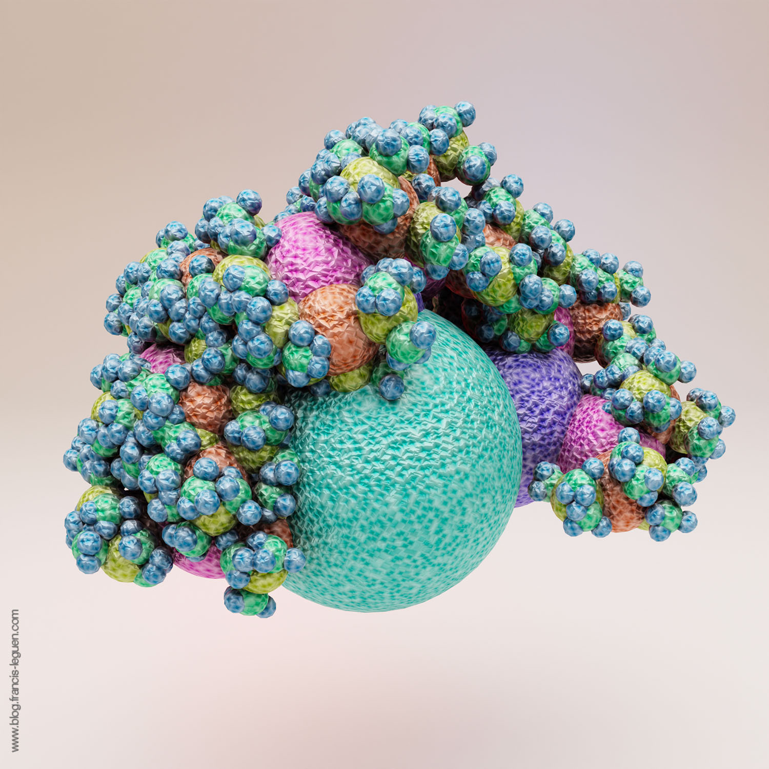 Fractales : des arbres de Pythagore avec Blender - 3D - profondeur, perspective, lumière