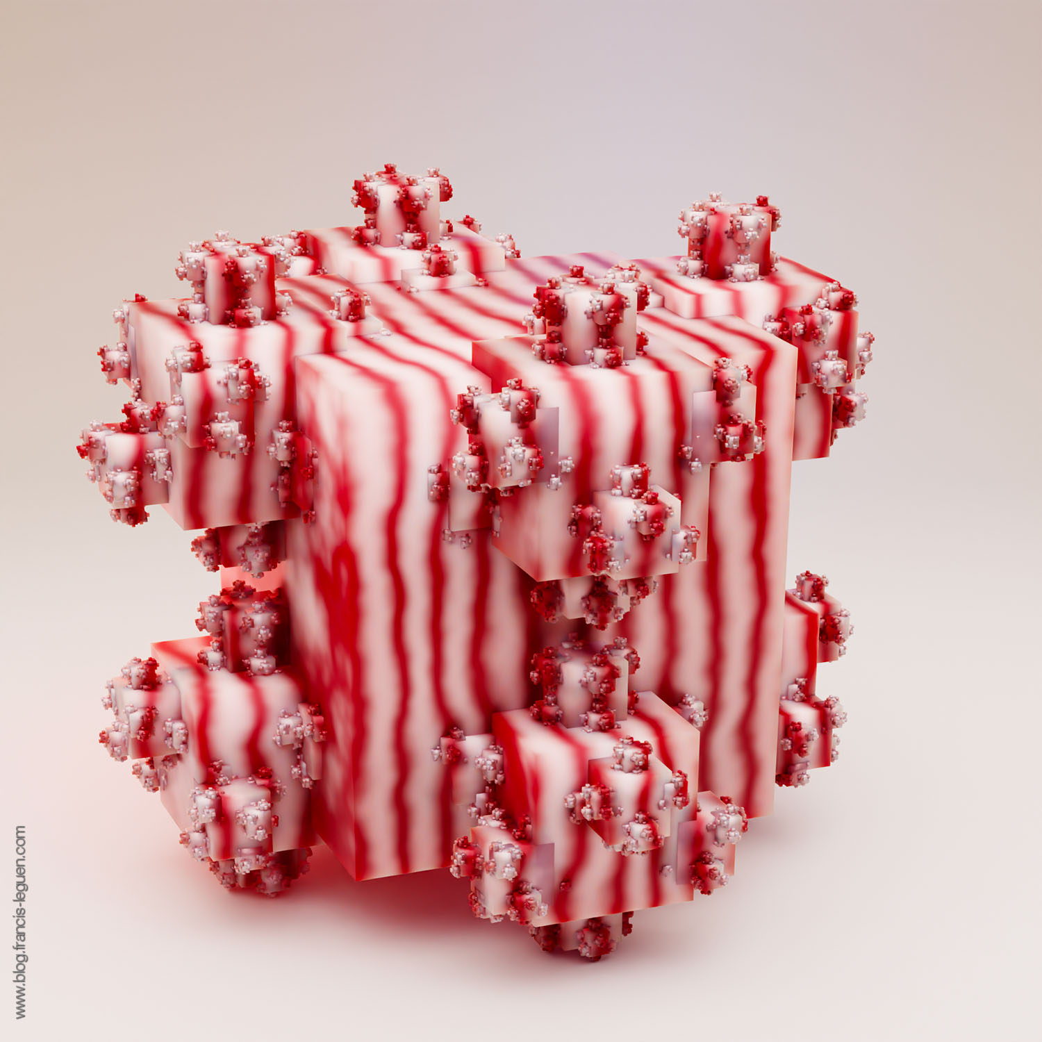 Fractales : des arbres de Pythagore avec Blender - 3D - profondeur, perspective, lumière
