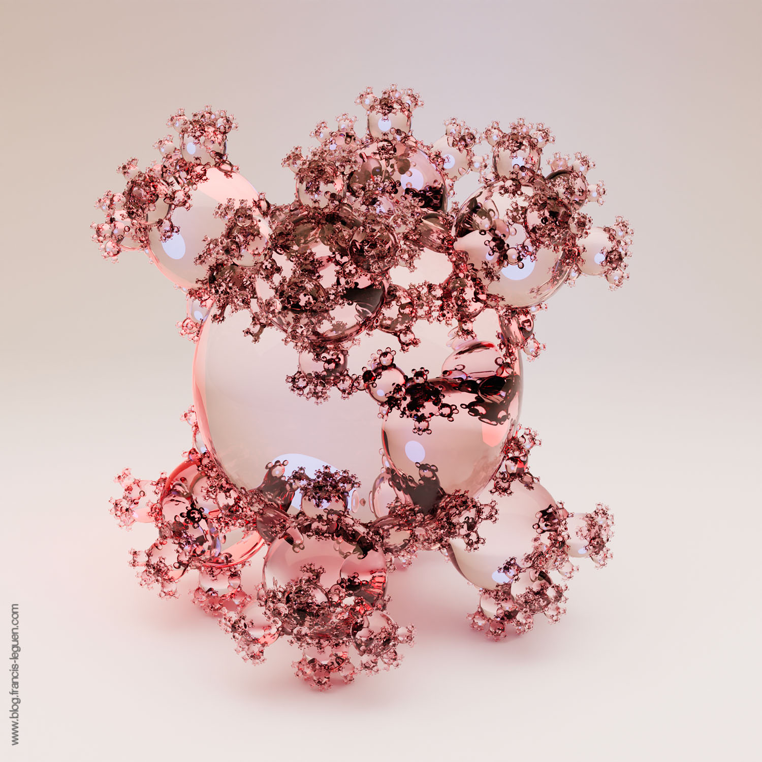 Fractales : des arbres de Pythagore avec Blender - 3D - profondeur, perspective, lumière