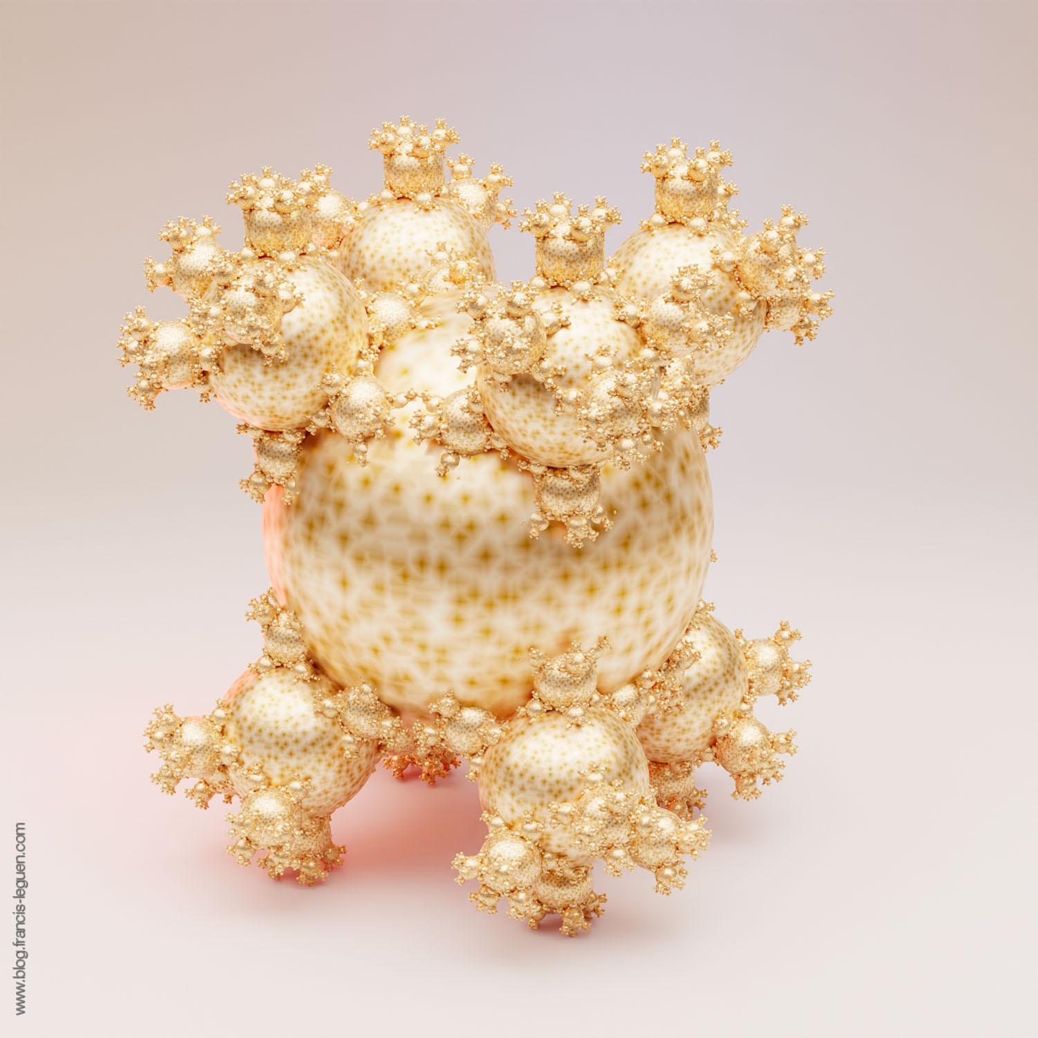 Fractales : des arbres de Pythagore avec Blender - 3D - profondeur, perspective, lumière