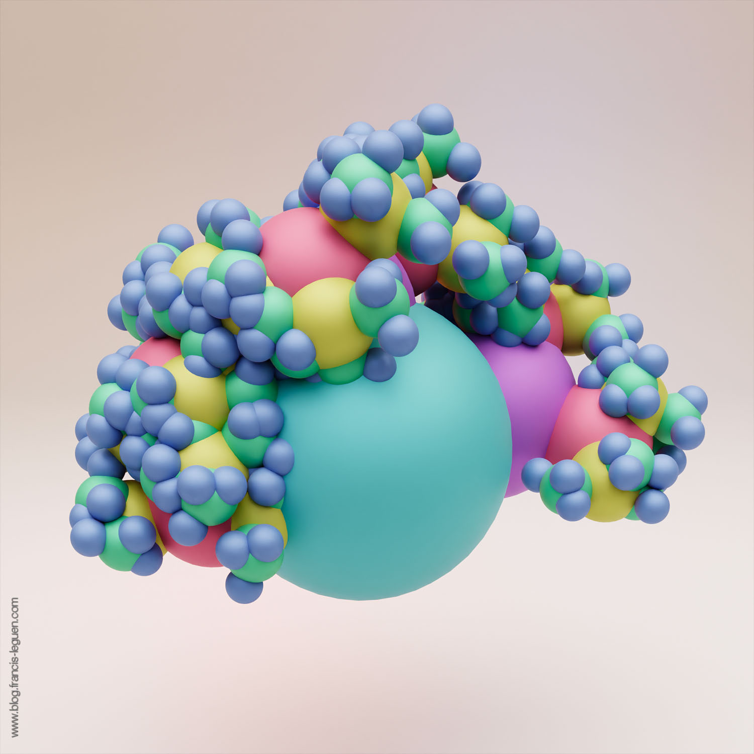 Fractales : des arbres de Pythagore avec Blender - 3D - profondeur, perspective, lumière