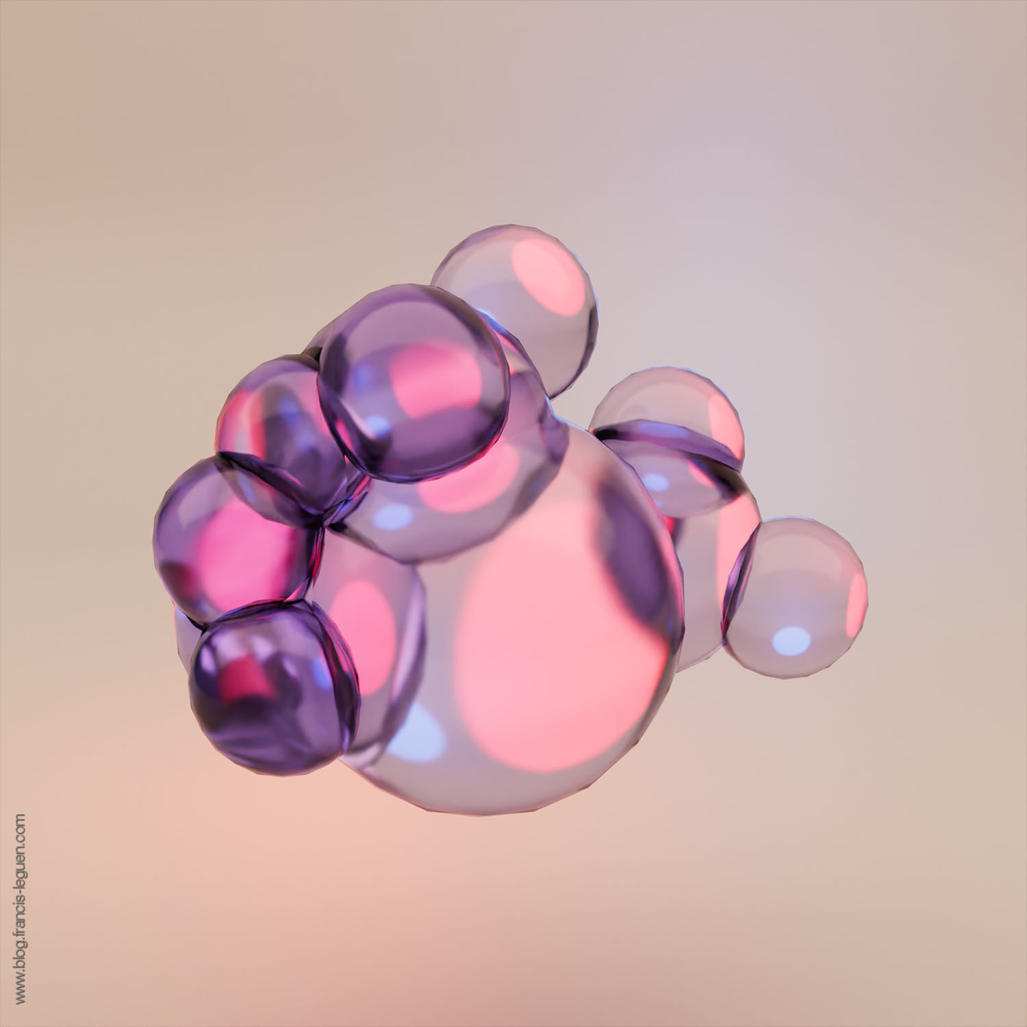 Fractales : des arbres de Pythagore avec Blender - 3D - profondeur, perspective, lumière