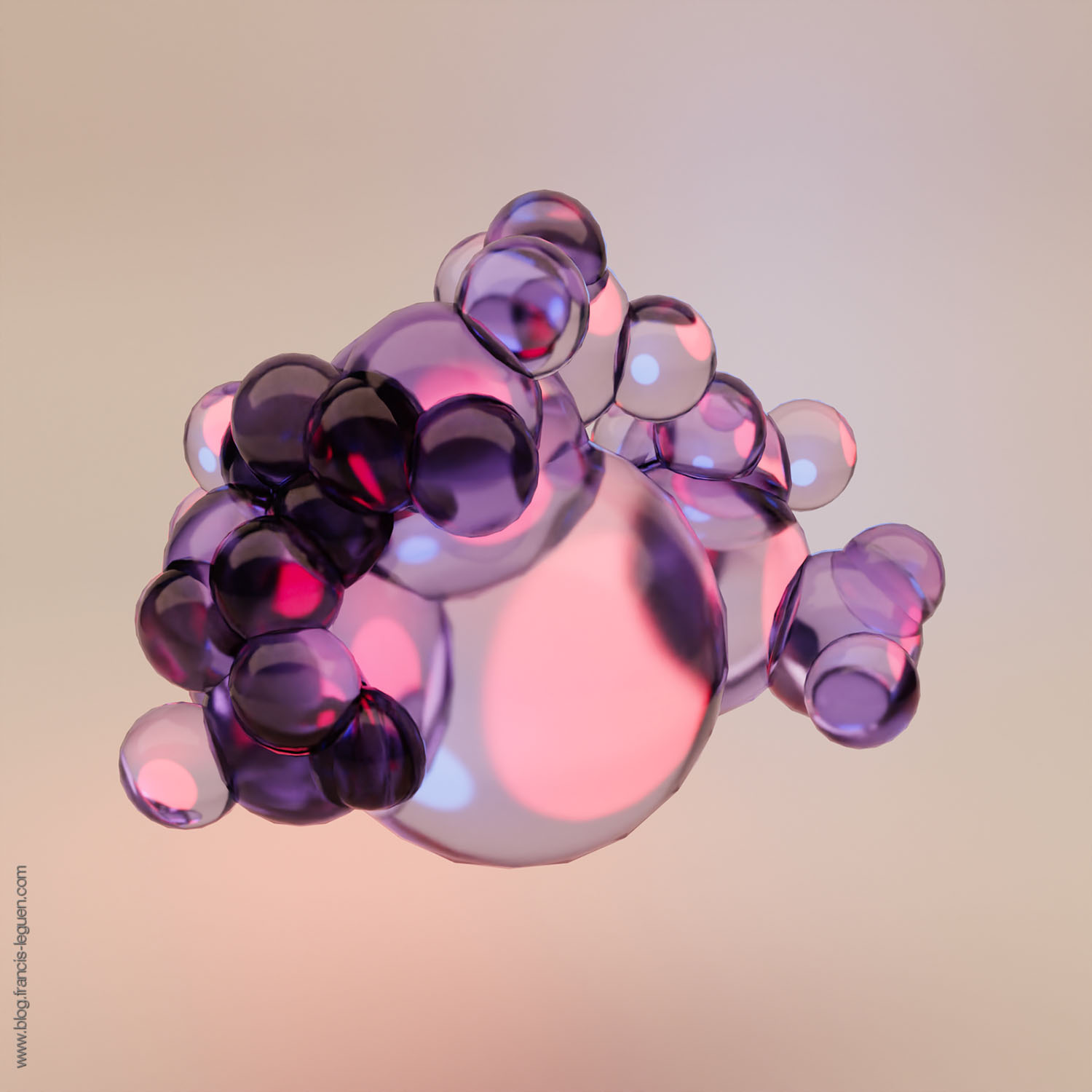 Fractales : des arbres de Pythagore avec Blender - 3D - profondeur, perspective, lumière