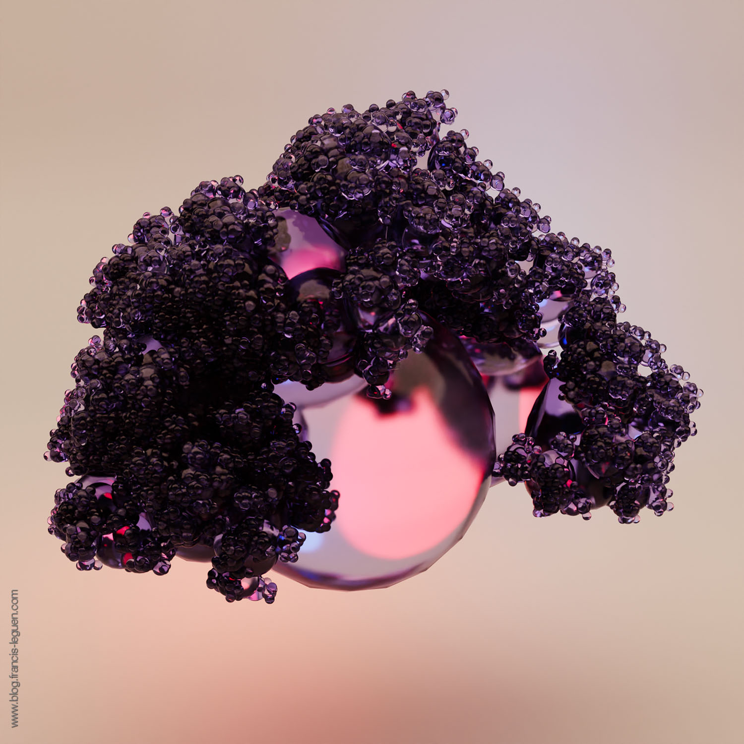 Fractales : des arbres de Pythagore avec Blender - 3D - profondeur, perspective, lumière