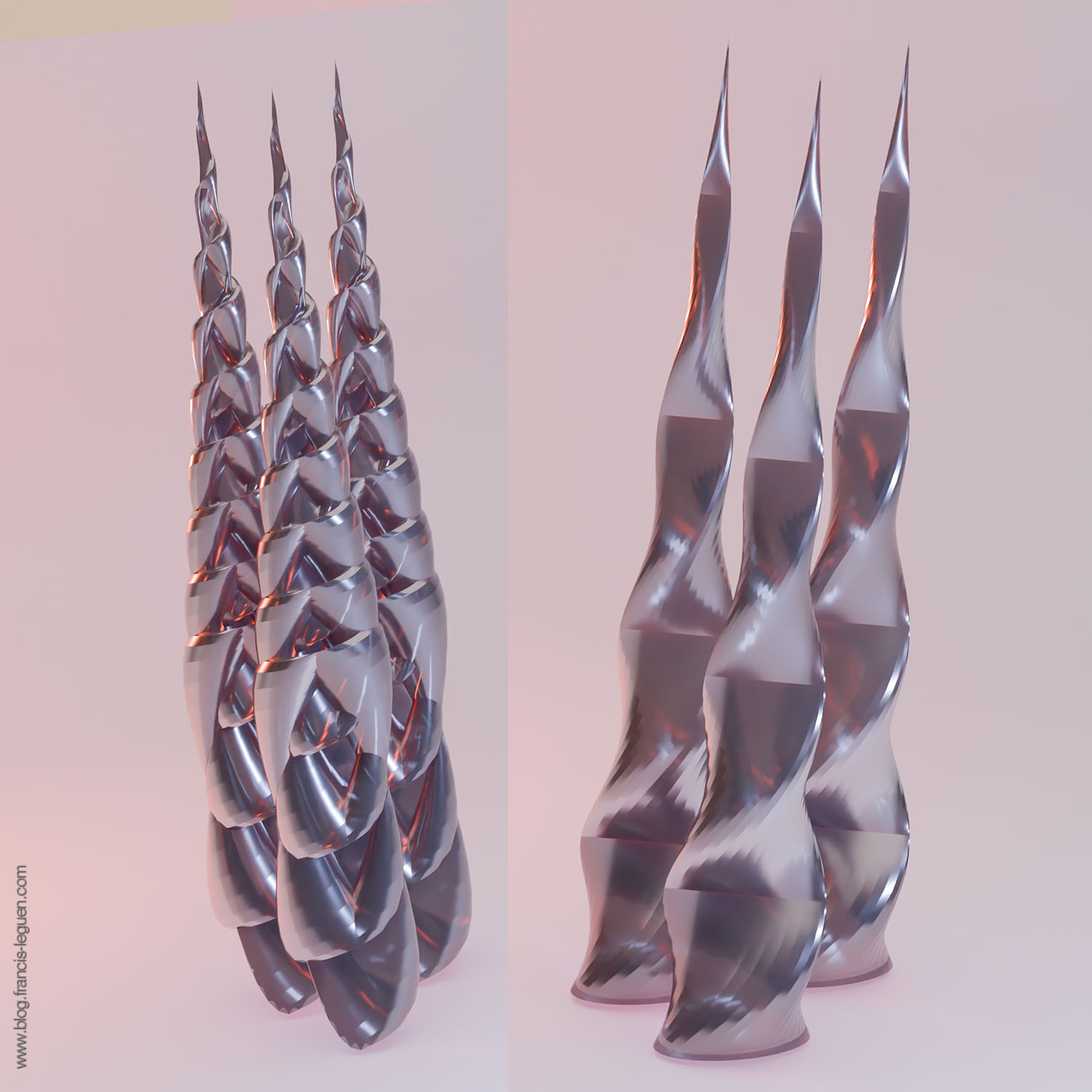 Des matrices dans Blender - 3D - rotation, espace, stéréo