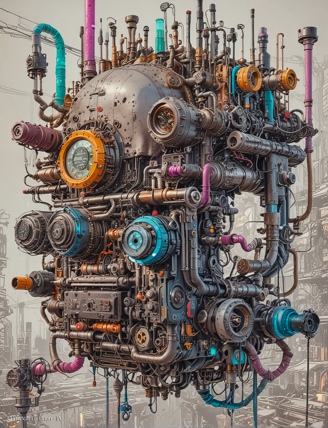 IA : Image to image et Describe - Graphisme - composition, palette, vectoriel