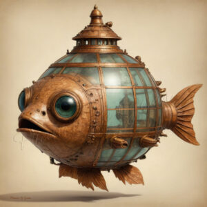 Poisson "gros yeux" - Tirages sur papier - papier, tirage, impression artistique