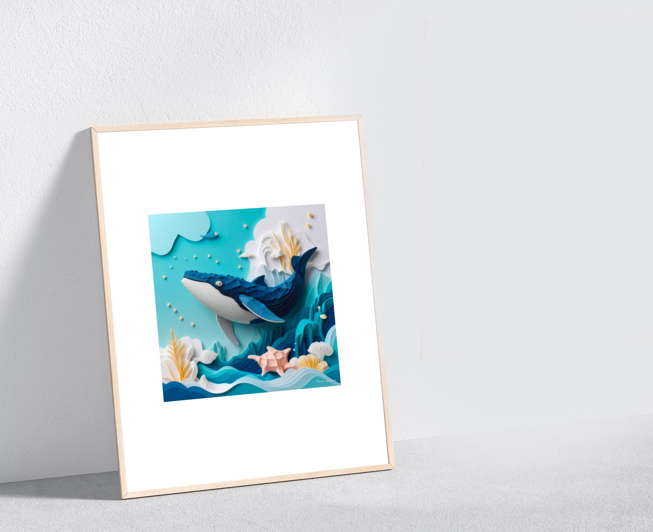 Baleine - Tirages sur papier - papier, tirage, impression artistique
